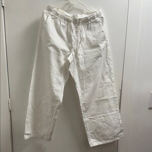 Wide leg Summerweight Jean White Women M